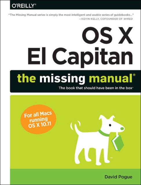 OS X El Capitan: The Missing Manual, Paperback / softback Book