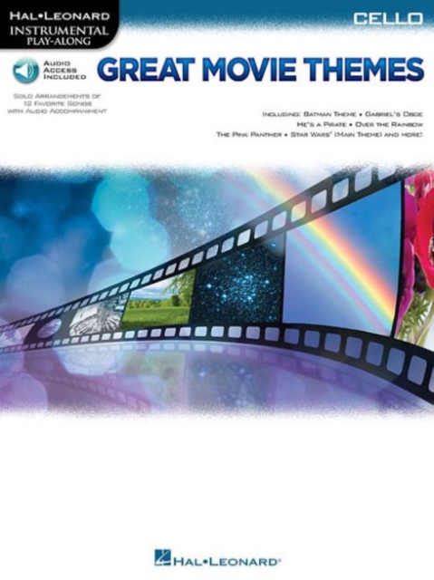 Instrumental Play-Along : Great Movie Themes - Cello (Book/Online Audio), Paperback / softback Book