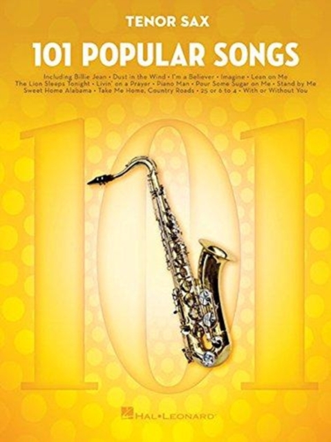 101 Popular Songs : For Tenor Sax, Book Book