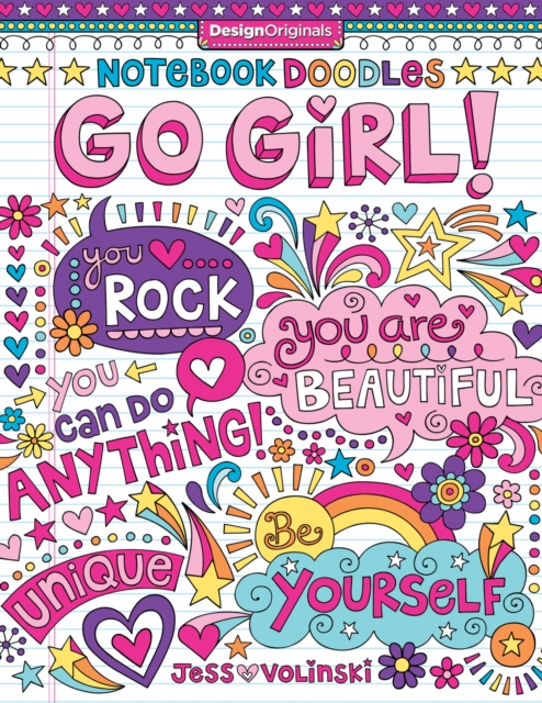 Notebook Doodles Go Girl! : Coloring & Activity Book, Paperback / softback Book