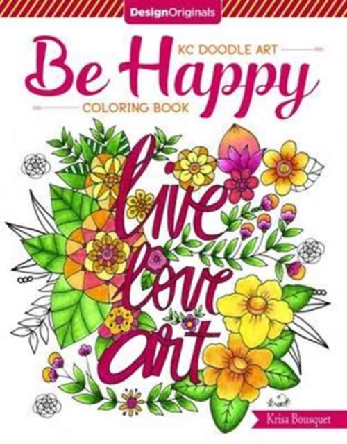KC Doodle Art Be Happy Coloring Book, Paperback / softback Book