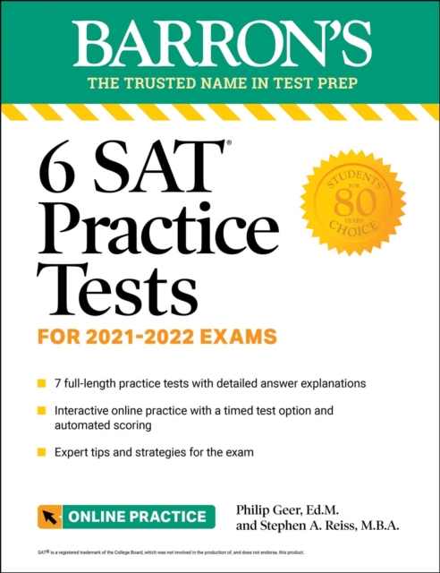 7 SAT Practice Tests 2023 + Online Practice, Paperback / softback Book