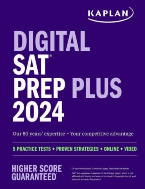 Digital SAT Prep Plus 2024: Prep Book, 1 Realistic Full Length Practice Test, 700+ Practice Questions, Paperback / softback Book