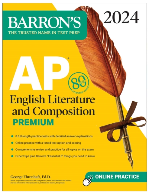 AP English Literature and Composition Premium, 2024: 8 Practice Tests + Comprehensive Review + Online Practice, EPUB eBook