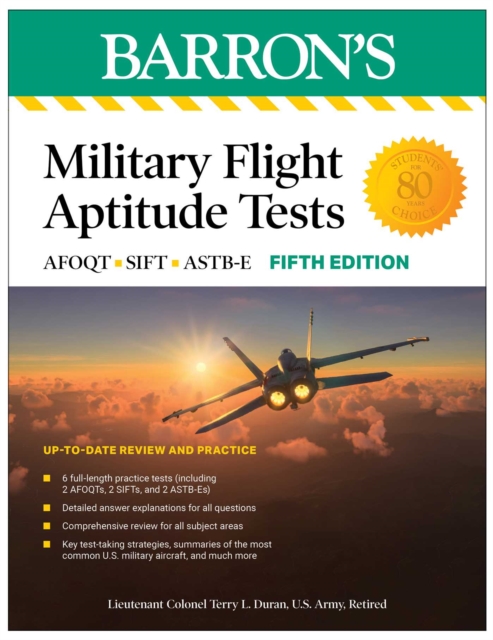 Military Flight Aptitude Tests, Fifth Edition: 6 Practice Tests + Comprehensive Review, EPUB eBook