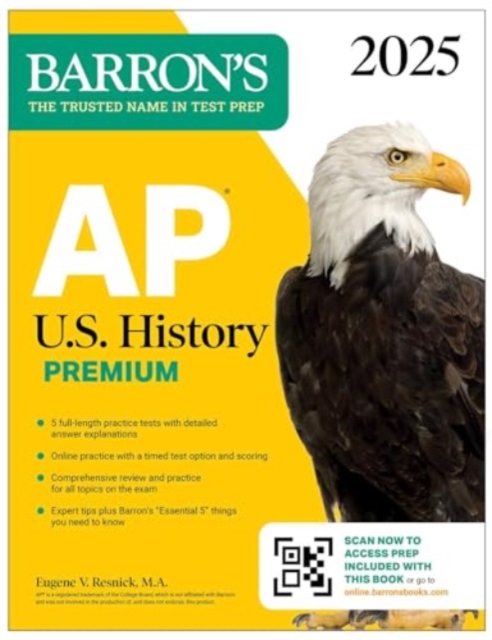 AP U.S. History Premium, 2025: 5 Practice Tests + Comprehensive Review + Online Practice, Paperback / softback Book