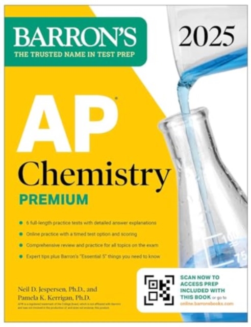 AP Chemistry Premium, 2025: 6 Practice Tests + Comprehensive Review + Online Practice, Paperback / softback Book