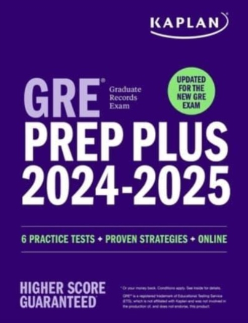 GRE Prep Plus 2024-2025 - Updated for the New GRE: 6 Practice Tests + Live Classes + Online Question Bank and Video Explanations, Paperback / softback Book