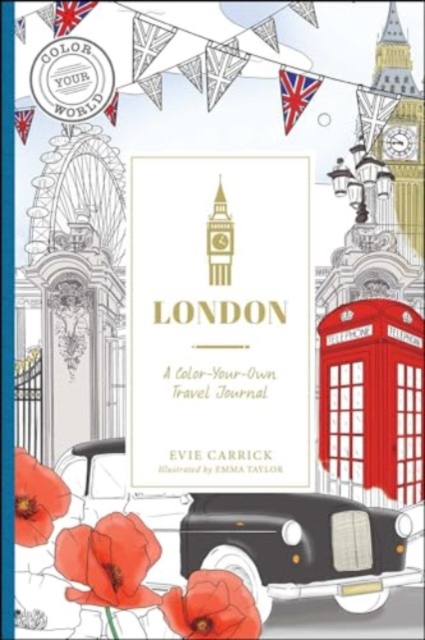 London : A Color-Your-Own Travel Journal, Hardback Book