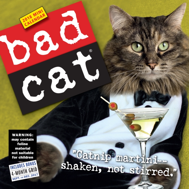 Bad Cat Mini Wall Calendar 2018, Calendar Book