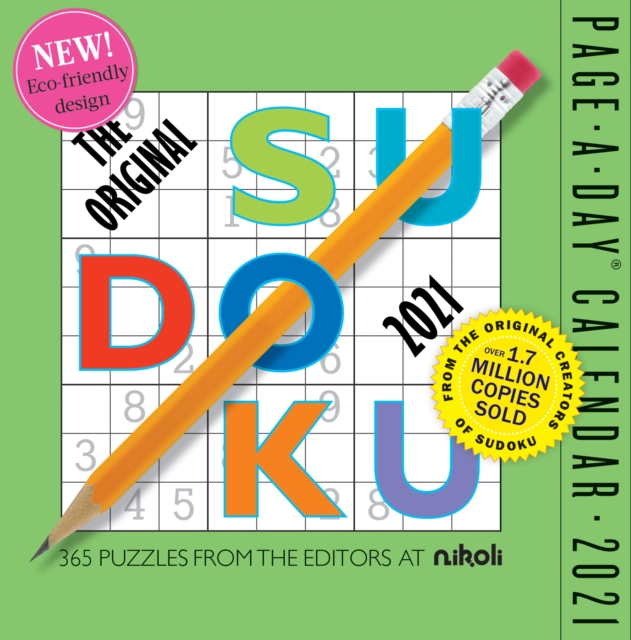 2021 Original Sudoku Page-A-Day Calendar, Calendar Book