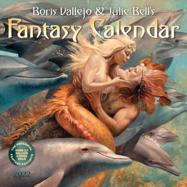2022 Boris Vallejo & Julie Bells Fantasy Wall Calenar, Calendar Book