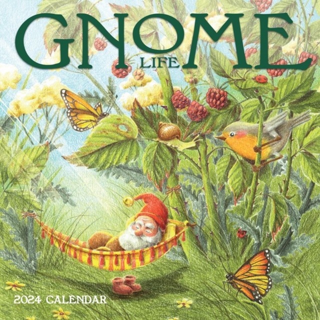 Gnome Life Wall Calendar 2024, Calendar Book