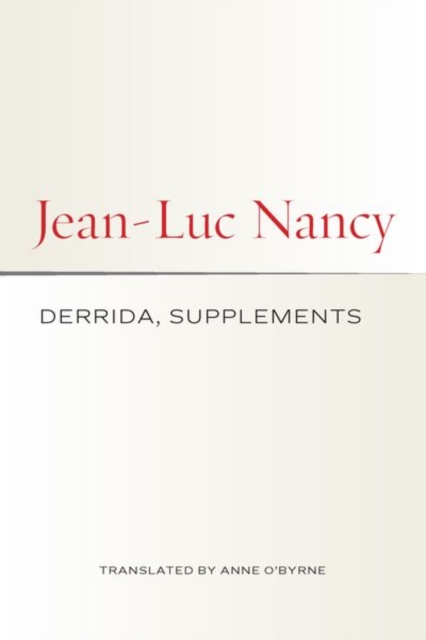 Derrida, Supplements, Hardback Book