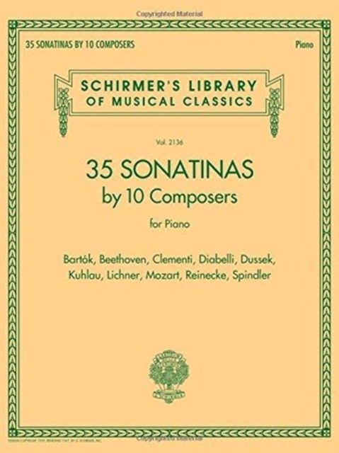 35 Sonatinas By 10 Composers For Piano, Paperback / softback Book