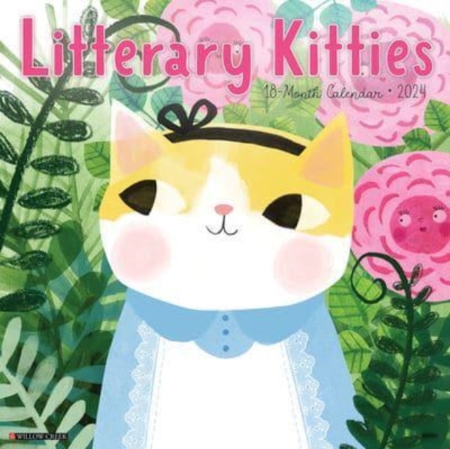 Litterary Kitties 2024 12 X 12 Wall Calendar, Calendar Book