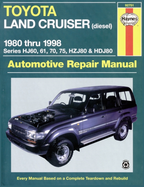 Toyota Land Cruiser Diesel (80 - 98), Paperback Book