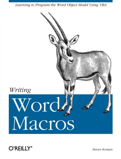 Writing Word Macros, Paperback / softback Book