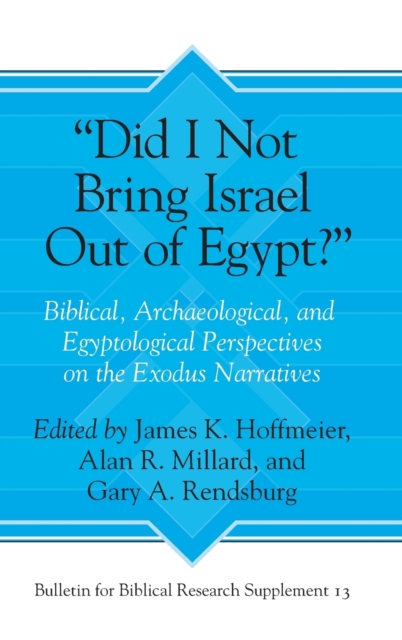 “Did I Not Bring Israel Out of Egypt?” : Biblical, Archaeological, and Egyptological Perspectives on the Exodus Narratives, Hardback Book