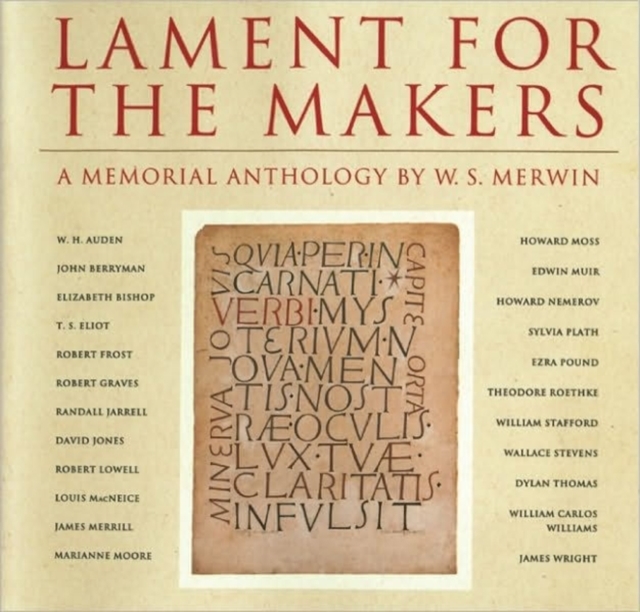 Lament For The Makers : A Memorial Anthology, Paperback / softback Book