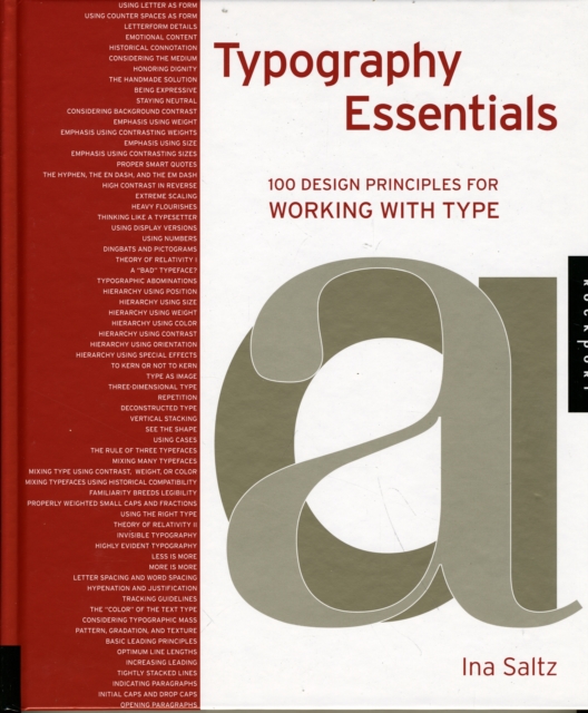 Typography Essentials : 100 Design Principles for Working with Type, Hardback Book