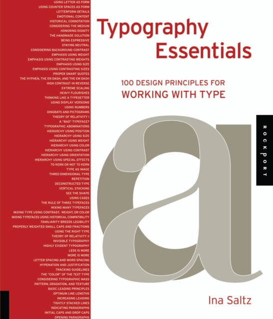 Typography Essentials : 100 Design Principles for Working with Type, Paperback / softback Book