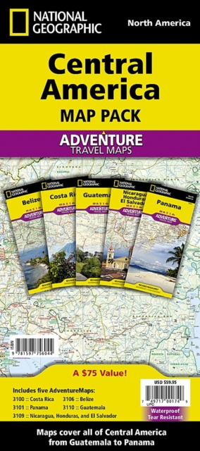 Central America, Map Pack Bundle : Travel Maps International Adventure/Destination Map, Sheet map, folded Book