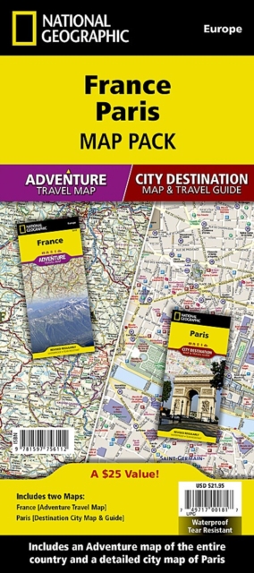France, Paris, Map Pack Bundle : Travel Maps International Adventure/Destination Map, Sheet map, folded Book