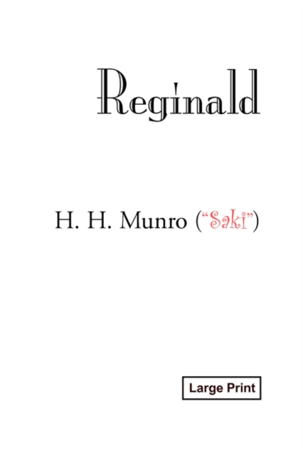 Reginald, Large-Print Edition, Paperback / softback Book