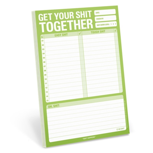 Knock Knock Get Your Shit Together Pad, Other printed item Book