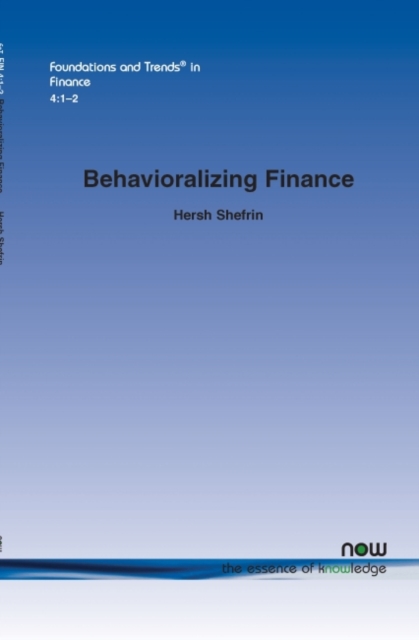 Behavioralizing Finance, Paperback / softback Book