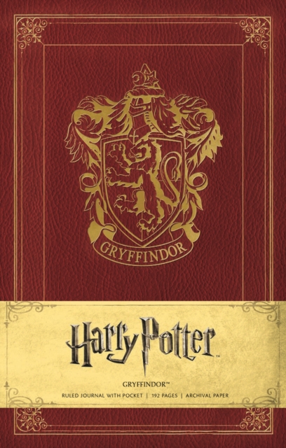 Harry Potter Gryffindor Hardcover Ruled Journal, Hardback Book