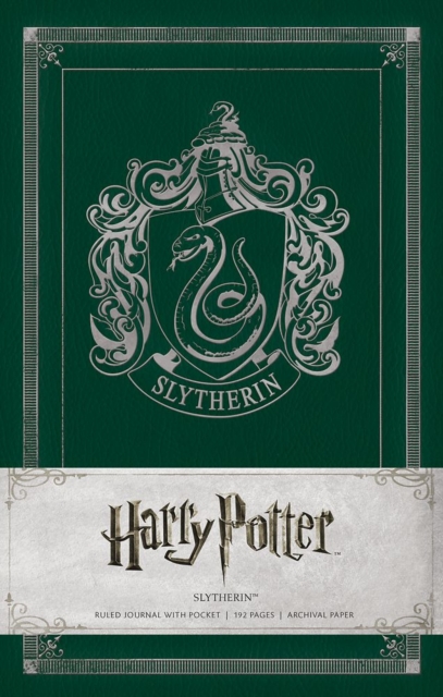 Harry Potter Slytherin Hardcover Ruled Journal, Hardback Book