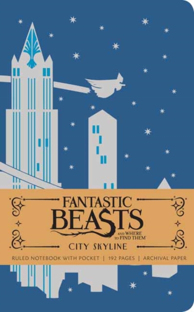 Fantastic Beasts and Where to Find Them: City Skyline Hardcover Ruled Notebook, Hardback Book