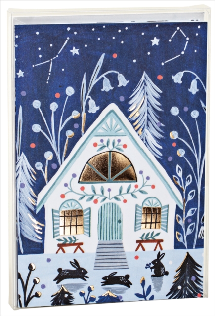 Cozy Winter Cabin Big Notecard Set, Cards Book