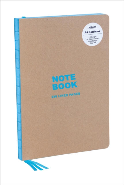 Kraft and Blue A4 Notebook : Lined Paper, Notebook / blank book Book