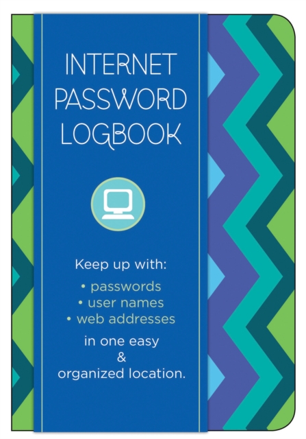 Internet Password Logbook - Pattern Edition : Keep track of: usernames, passwords, web addresses in one easy & organized location, Hardback Book