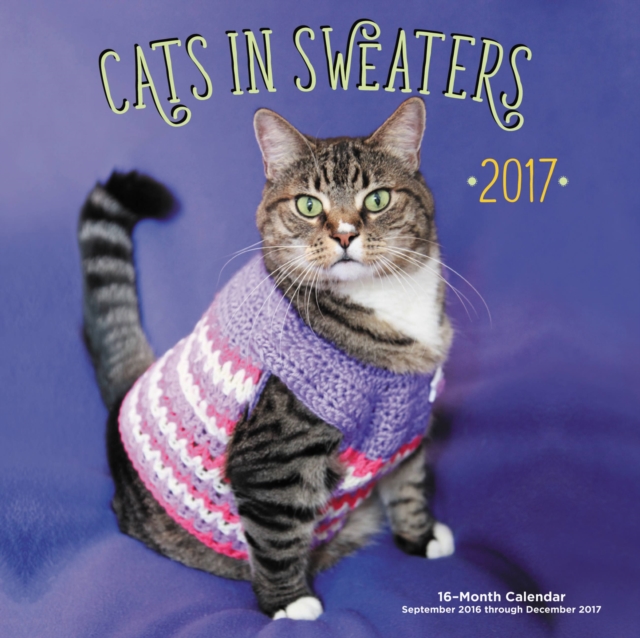 Cats in Sweaters Mini 2017 : 16-Month Calendar September 2016 Through December 2017, Calendar Book