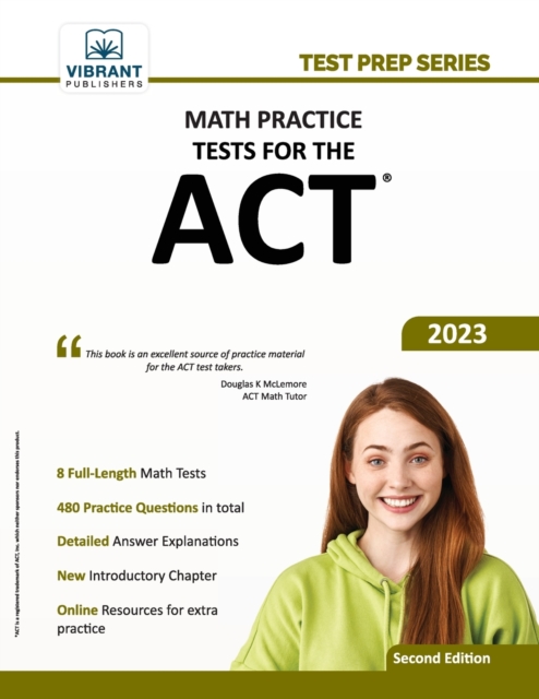 Math Practice Tests for the ACT, Paperback / softback Book