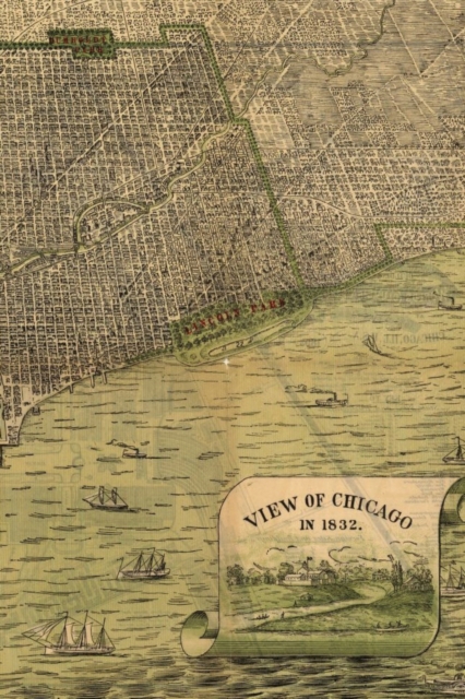 Chicago Vintage Map Field Journal Notebook, 50 pages/25 sheets, 4x6, Paperback / softback Book