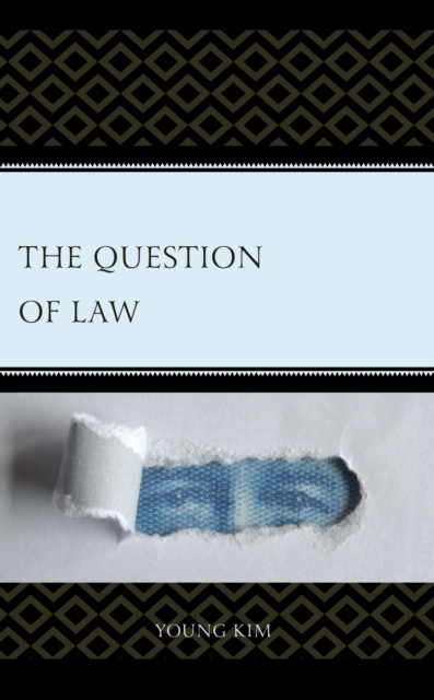The Question of Law, Hardback Book
