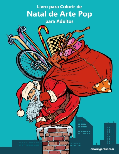 Livro para Colorir de Natal de Arte Pop para Adultos, Paperback / softback Book
