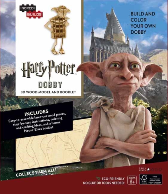 IncrediBuilds: Harry Potter : Dobby 3D Wood Model and Booklet, Kit Book