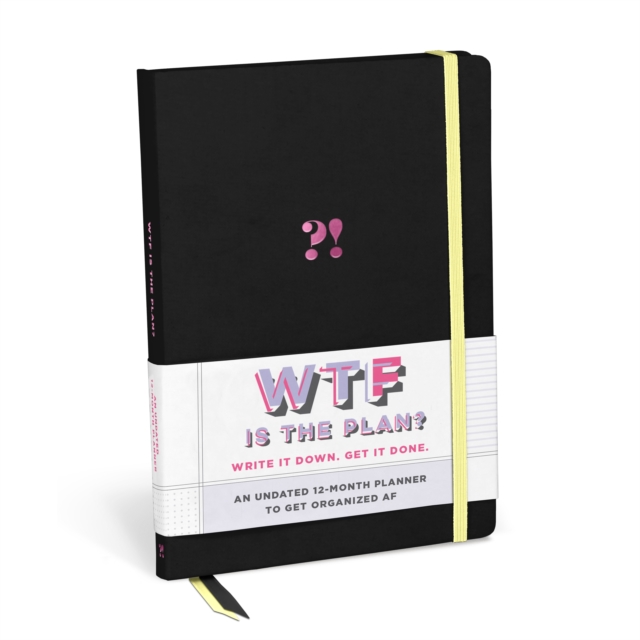 Knock Knock WTF Undated Planner & Weekly Agenda Notebook, Notebook / blank book Book