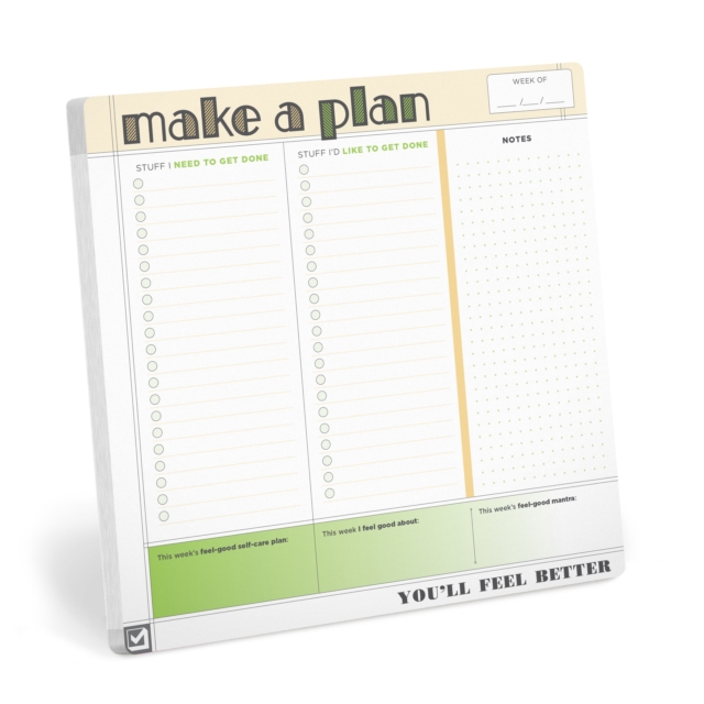 Knock Knock Make a Plan Square Mousepad, Other printed item Book