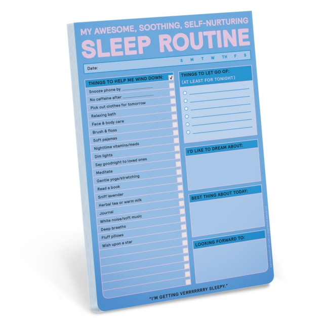 Knock Knock Sleep Routine Pad, Other printed item Book