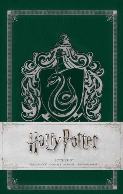 Harry Potter: Slytherin Ruled Pocket Journal, Hardback Book