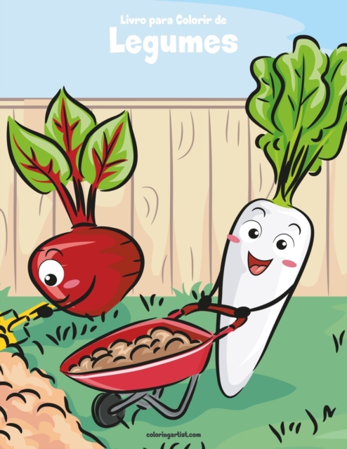 Livro para Colorir de Legumes, Paperback / softback Book