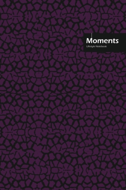 Moments Lifestyle, Animal Print, Write-in Notebook, Dotted Lines, Wide Ruled, Medium 6 x 9 Inch, 288 Pages (Purple), Paperback / softback Book