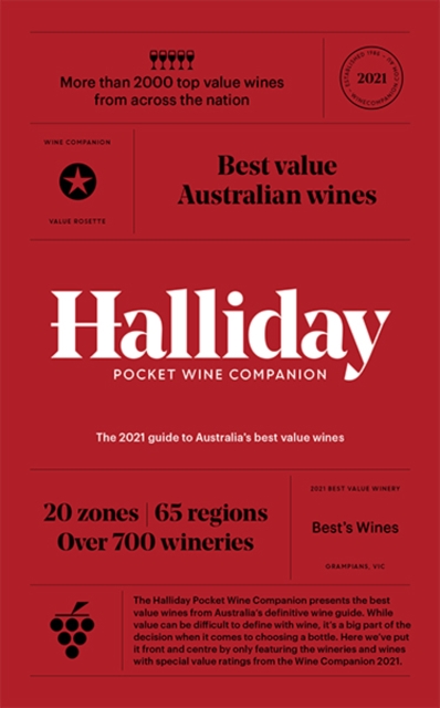 Halliday Pocket Wine Companion 2021 : The 2021 guide to Australia’s best value wines, Hardback Book